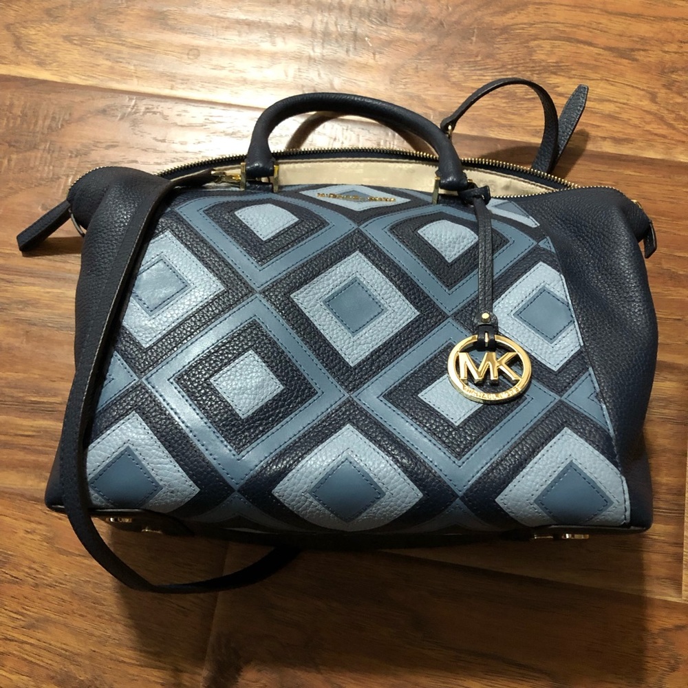 NWT Michael Kors Blue Purse and Wallet